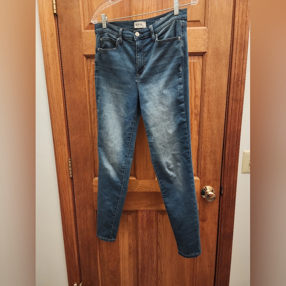 Nicole Miller Soho High Rise Ankle Skinny Blue Jeans, Size 10